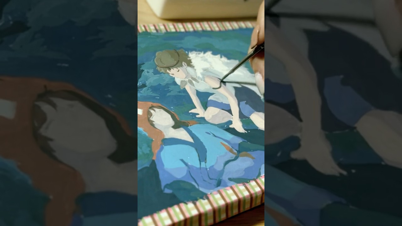 Painting Princess Mononoke in Gouache | Studio Ghibli Art
