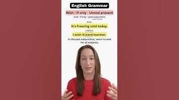 Ik wou dat / Als het maar (onwerkelijk heden) - Engelse grammatica