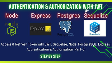 Access & Refresh Token with JWT, Node, PostgreSQL, Express | Authentication & Authorization (Part-5)
