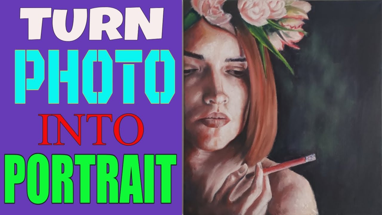 How To Turn Photo Into Watercolor In 2021 - Portrait Painting From ...