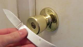 How To Unlock A Door With A Knife