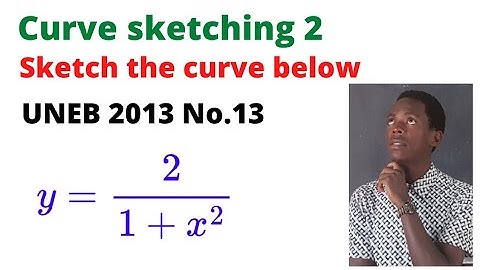 Curve sketching 2: UNEB 2013, No.13..........#africastruggle