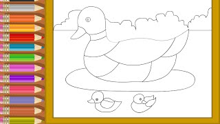 Duck Coloring Pages For Kids - Duck Coloring Pages