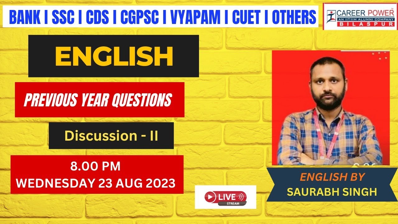 ssc-bank-cds-english-previous-year-questions-discussion-2-by-saurabh
