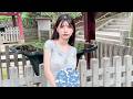 【ノーブラ散歩】お寺のお祭りで楽しんでたら暑くて...