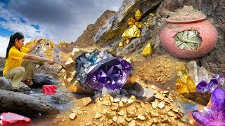 Excavating Gold Nuggets and Crystal Jars! Insane Worker Skills! Anime Recap