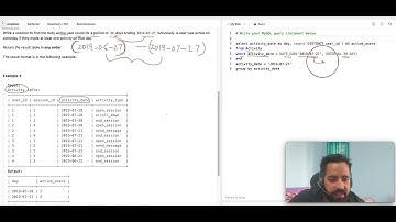 1141. User Activity for the Past 30 Days I | Leetcode | Hindi