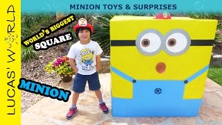 Worlds Biggest Square Minion Packed With Minions Toys, Mystery Bags & Minion Surprise Egg
