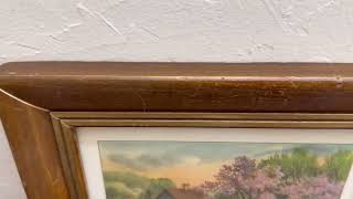 GovDeals: Vintage, 1930s, Courier and Ives Framed Print