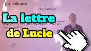 Lire un texte facile en français  5ème  (La lettre de Lucie )