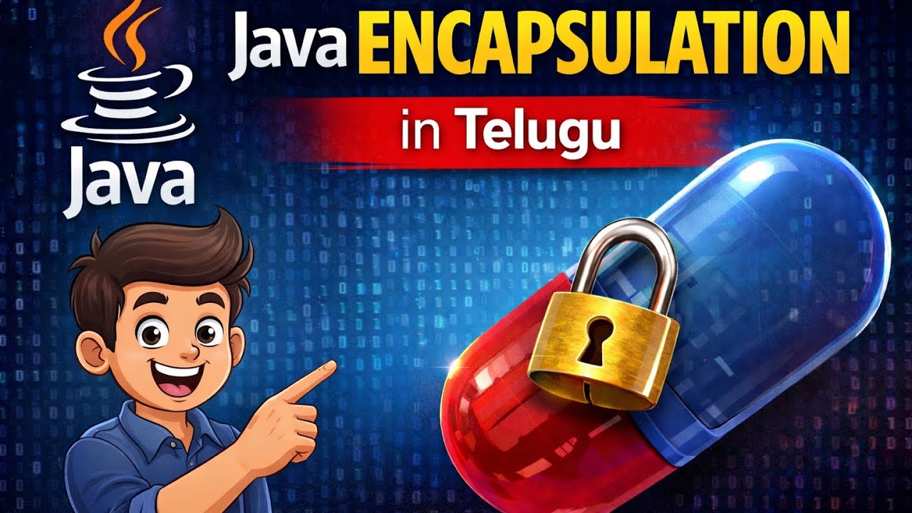 Java Encapsulation Concept in Telugu | Step-by-Step Explanation - YouTube