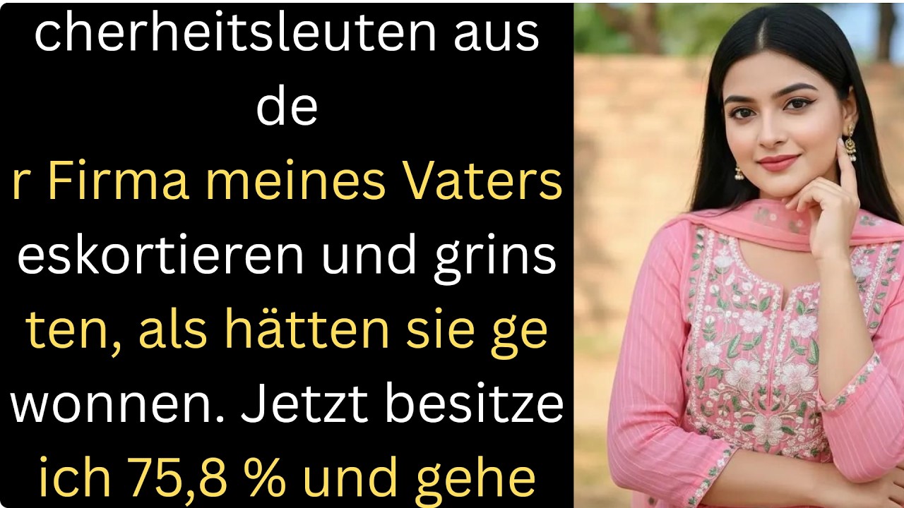 Sie ließen mich mit Security aus der Firma meines Vaters begleiten – grinsend, als hätten sie gewo.