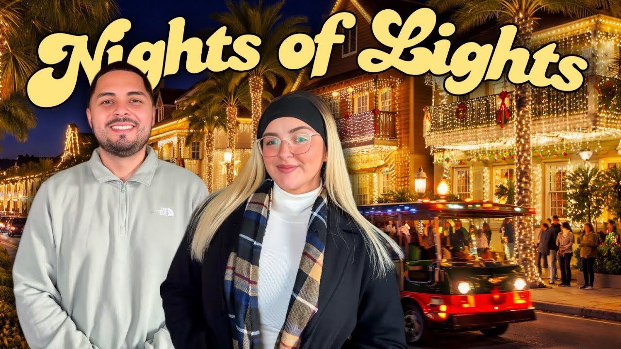 Así es la NAVIDAD en St. Augustine Florida 🎄Nights of Lights 