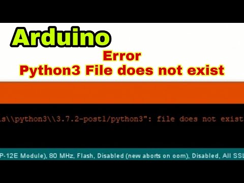 BASIC#5 - แก้ Error Python3 file does not exist ในโปรแกรม Arduino | JAKK DIY