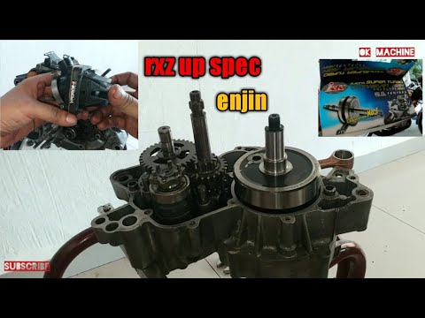 Enjin Rxz cara pasang enjin rxz - crankshaft rxz ikk jetrod - YouTube