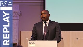 Trust, Fairness & Responsibility | Rt Hon David Lammy MP | RSA Replay