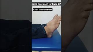 Basic exercises for knee OA (osteoarthritis) #kneerehab #arthritis #lifestyle #pain #kneepain #knee
