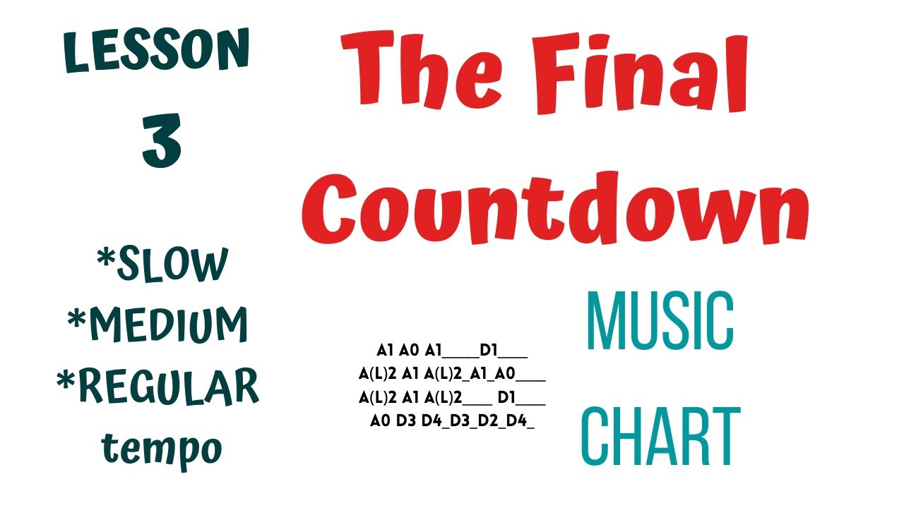 THE FINAL COUNTDOWN - Learn how to play the violin without notes - MUSIC CHART - LESSON 3