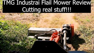TMG Flail Mower Review cutting real stuff!