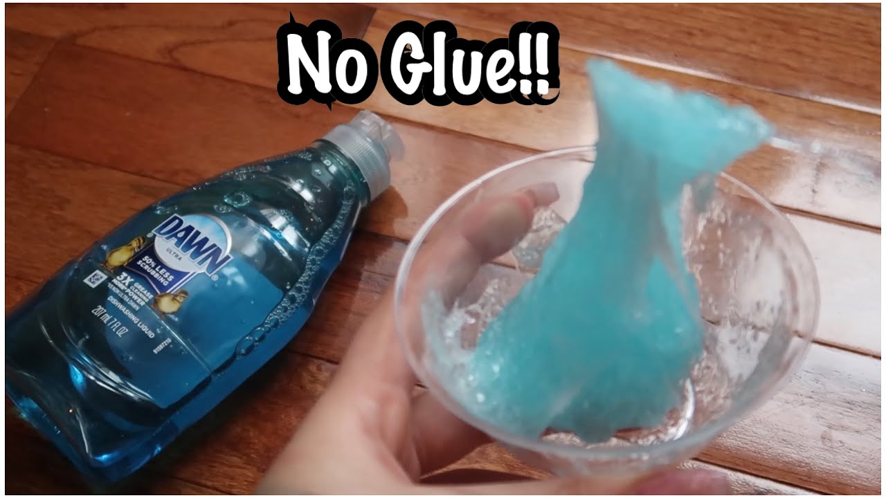 Dish Soap Slime 💧 Easiest Way How To Make No Glue Dish Soap Slime