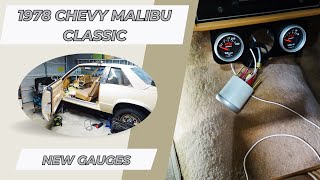 Famous Installing Autometer Gauges on 1978 Chevy Malibu Classic Profile