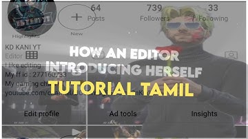 How an editor introduce himself video editing tutorial | Alight motion preset xml file  description
