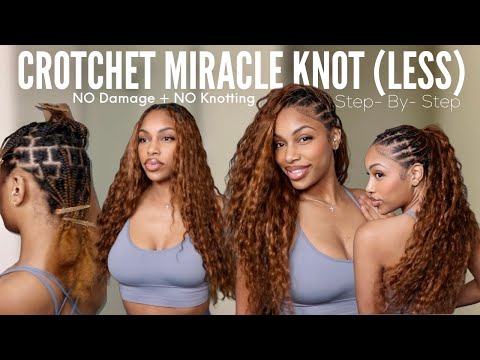 DIY STEP-BY-STEP MIRACLE KNOTS…WITHOUT THE KNOTS!! (Easy Beginner Friendly Crotchet Method) | YGWIGS