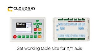 RDWorks V8: How to Set Working Table Size