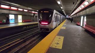 Montreal metro ride from Vendôme to D'Iberville metro station with service disruption ending! 🔵🟠