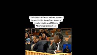 Senzo Mchunu Appears Before The Madlanga Commission Of Inquiry Into General Mkhwanazis Allegations