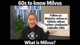60s to know Milvus - an open-source similarity search engine