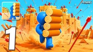 Stack Build IO Brick Castle - Gameplay Walkthrough Part 1 - Stickman Castle Defender (Android, iOS) screenshot 4