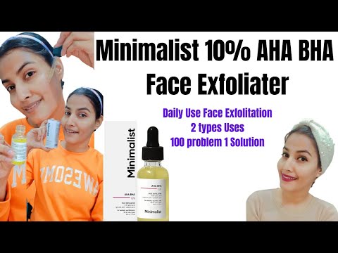 Minimalist 10% AHA BHA Face Exfolitation|| Daily Uses ||Acne,Scars ...