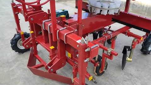 1-row cannabis seedling transplanter