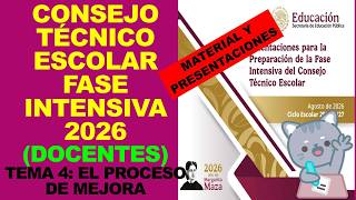 Soy Docente: TECHNICAL COUNCIL INTENSIVE PHASE 2026 (TEACHERS) TOPIC 4: THE CONTINUOUS IMPROVEMEN...
