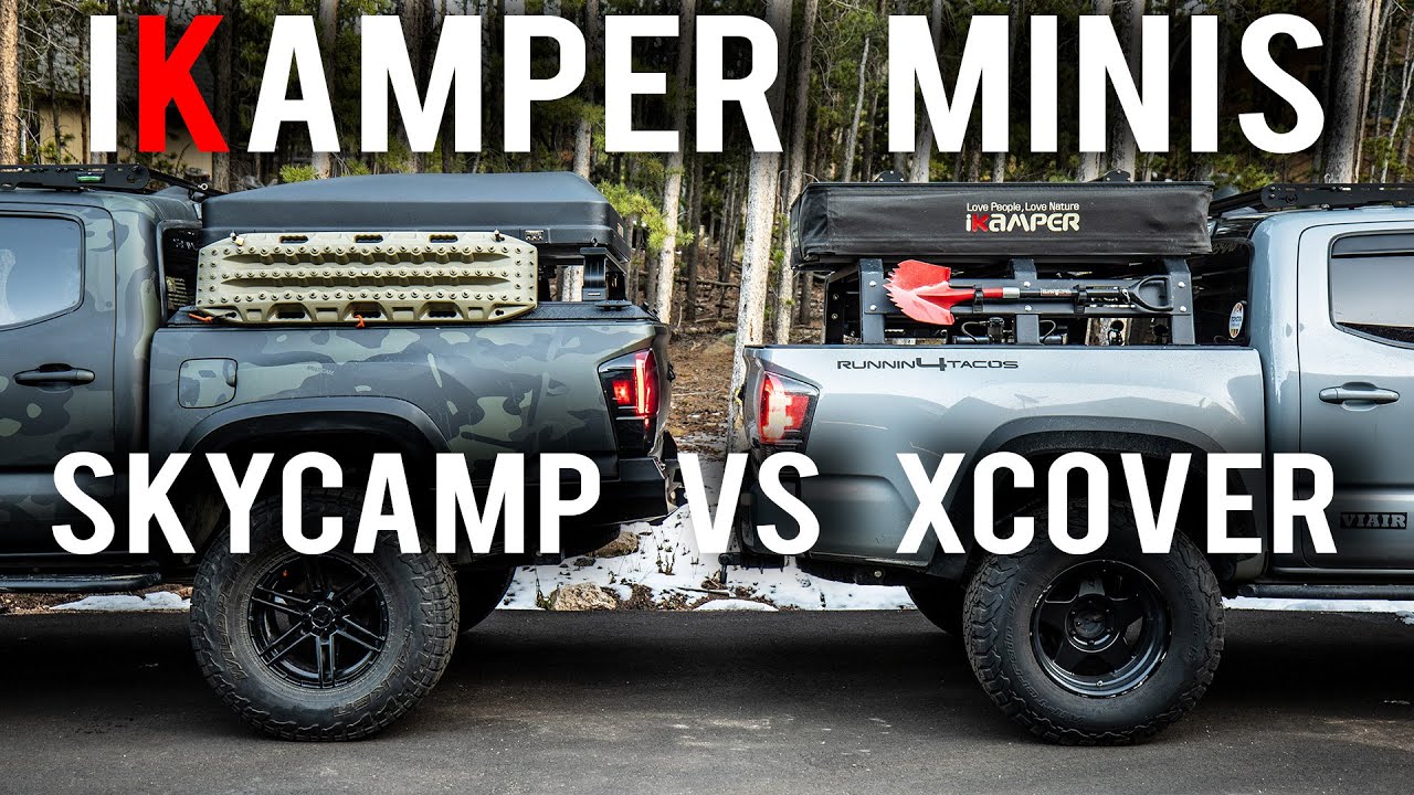 Ikamper Skycamp Mini Vs X Cover Mini Detailed Rooftop Tent Review On Overland Tacomas Prototypes Youtube