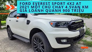 Ford Everest Sport 2.0L 4x2 AT SX 2021 | Tư Nhân 1 Chủ Chạy 4.5 Vạn Km | Giá Loanh Quanh 900 triệu