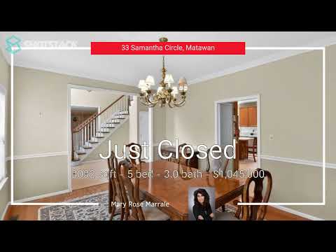 33 SAMANTHA CIRCLE, Matawan, NJ home video tour