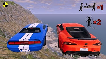 Realistic High-Speed Car Crashes in BeamNG.drive #101 | Ultra Detailed Crash Compilation