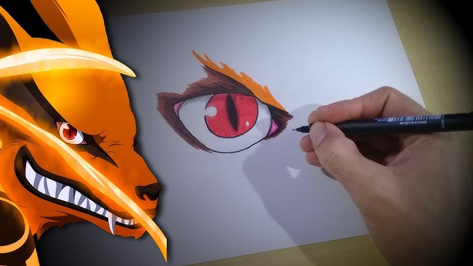 COMO DESENHAR o OLHO do ITACHI da #AKATSUKI passo a passo 