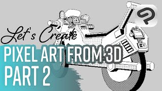 How to draw pixel art from 3D reference! | Brandon James Greer