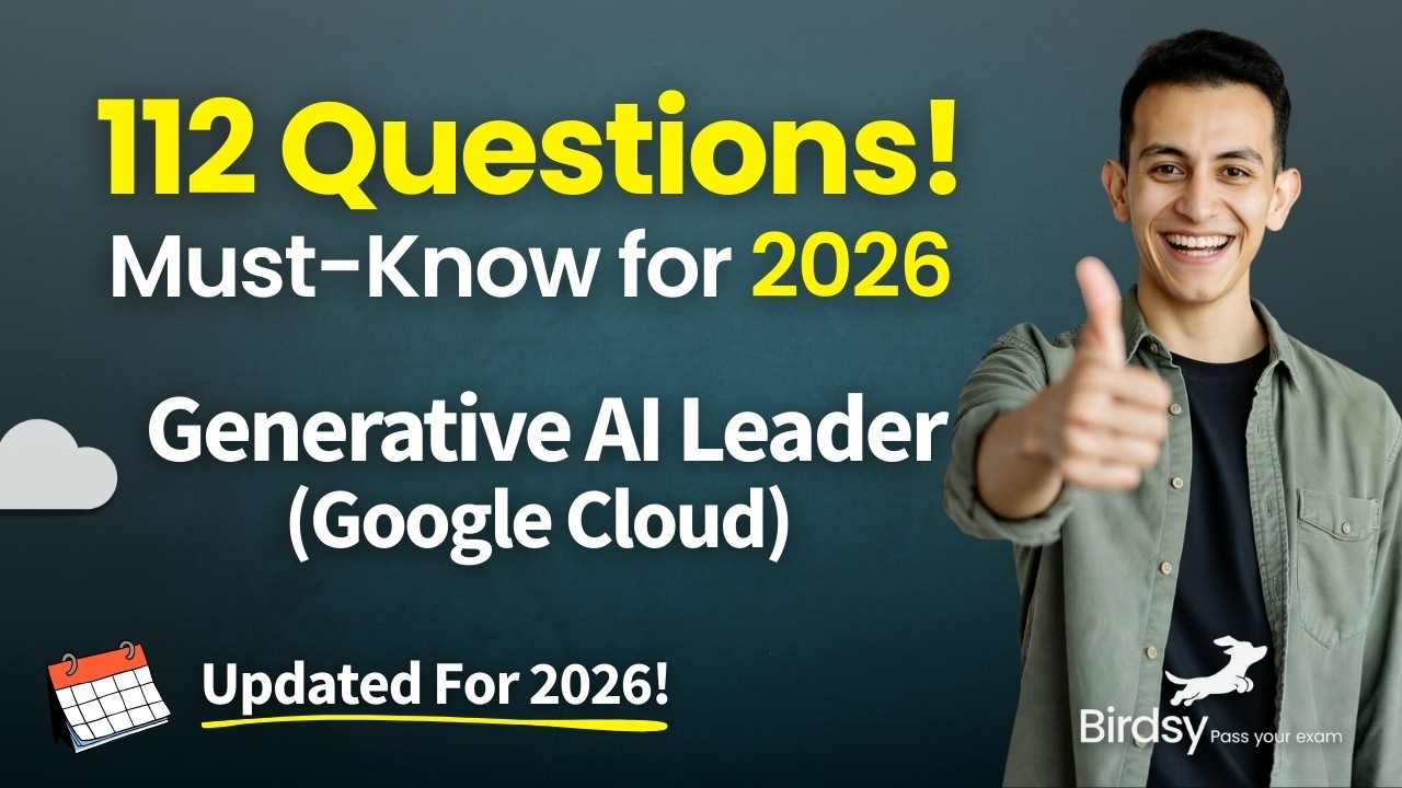 💯 Google Cloud Generative AI Leader 2026: 112 Practice Exam Questions ...