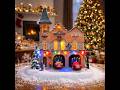 Lighted Fire Station Christmas Village 12” Animated Building with LED Lights