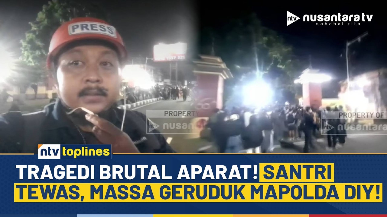 Amarah Publik Meledak! Santri Tewas Dipukul Oknum Brimob, Massa Kepung Mapolda DIY | NTV