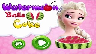 ELSA WATERMELON BALLS CAKE(FROZEN COOKING GAMES) screenshot 5