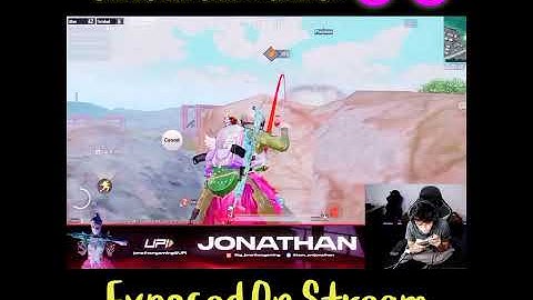 Jonathan Caught Using Hack On Stream😱 BGMI #jonathan #bgmi