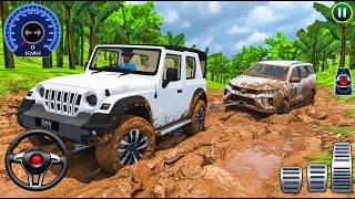 Mahindra Thar ROXX BUSSID Mud Off-Road Gameplay screenshot 3