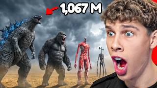 Estos Son los TAMAÑOS REALES de Los MONSTRUOS Mutantes