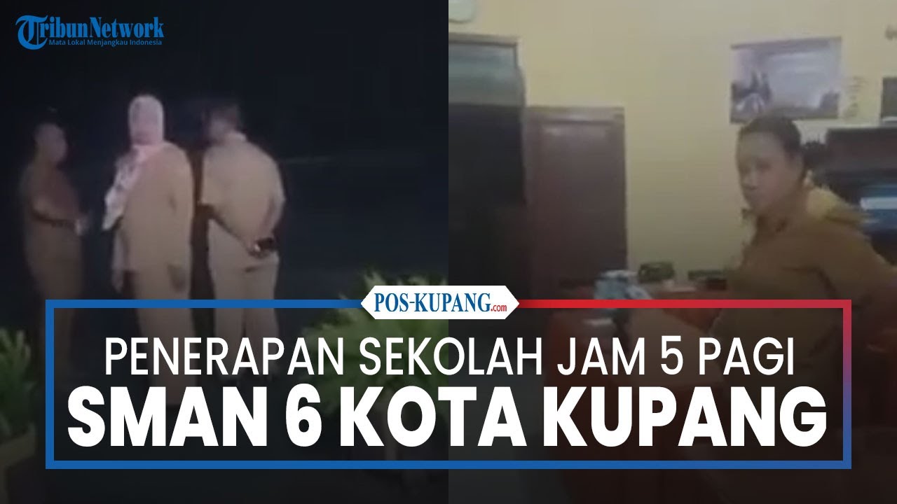 Penerapan Sekolah Jam 5 Pagi Hari Pertama di SMAN 6 Kota Kupang