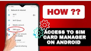 How To Access To Sim Card Manager On Android screenshot 3